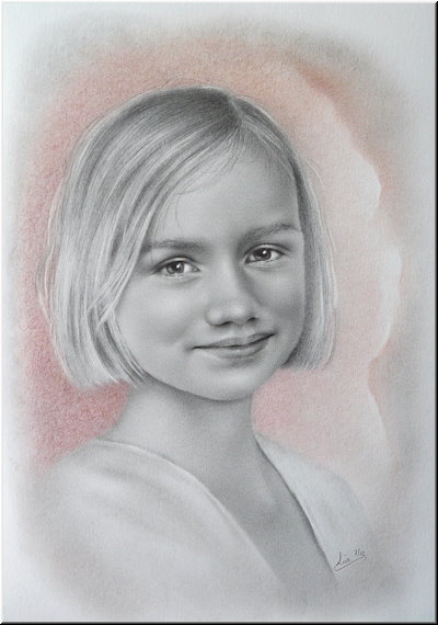 Portraitzeichnung "Pia"