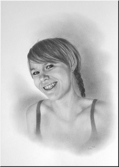 Portraitzeichnung "Sara"